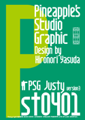 Justy st0401 font