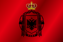 Flag of Albania (1939) Crowned