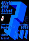 Beaks SRGF skyblue 501 katakana font