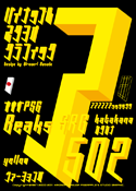 Beaks SRG yellow 502 katakana font