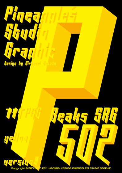 Beaks SRG yellow 502 Font