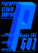 Beaks SRJ skyblue 501 font
