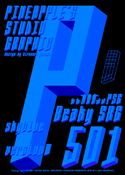 Beaky SRG skyblue 501 font