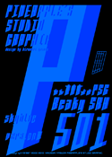 Beaky SRH skyblue 501 font