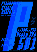 Beaky SRJ skyblue 501 font
