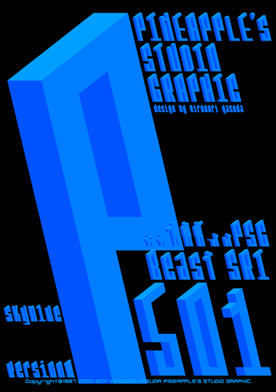 Beast SRI skyblue 501 Font