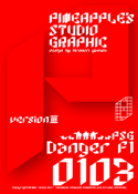 Danger F1 0103 font