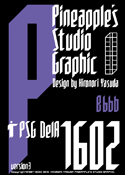 DelA 1602 font