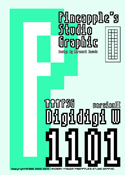 Digidigi W 1101 font
