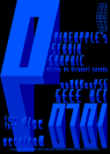 GEEE HCT color font Blue 0701 font