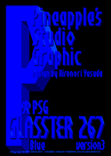 Glasster 267 Blue font