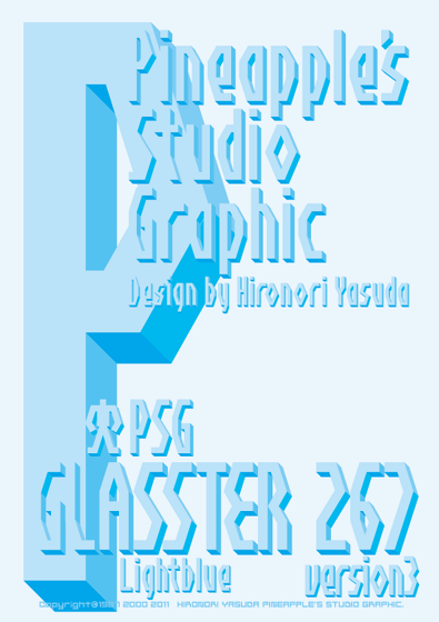 Glasster 267 Lightblue Font