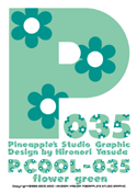 P.Cool-035_flower_green font