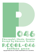P.Cool-046_halftone_green font