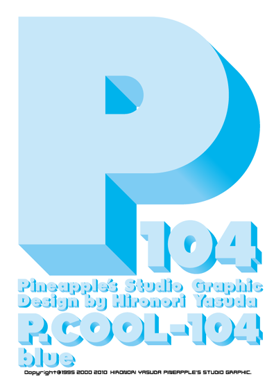 P.Cool-104 blue Font