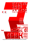 YnCSc 01 0304 Red katakana font