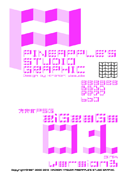 ziGzaGs 01 pink font
