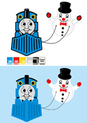 Thomas & Friends SnowBalloon Japan Art