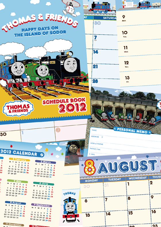 Thomas Schedule Book Monthly & Weekly 2012