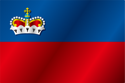 Flag of Liechtenstein (2002 colored) variant