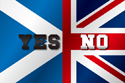 Flag of Scotland Independence 2014 YesNo