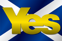 Flag of Scotland Independence 2014 Yes Yellow