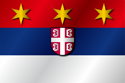 Flag of Serbia (1869) Civil