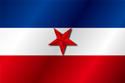 Flag of Yugoslavia (1942-1944) Naval Ensign