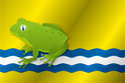 Flag of Zabovresky nad Ohri (variant)